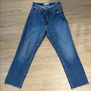 Abercrombie & Fitch The Ankle Straight Ultra High Rise Curve Love Jeans